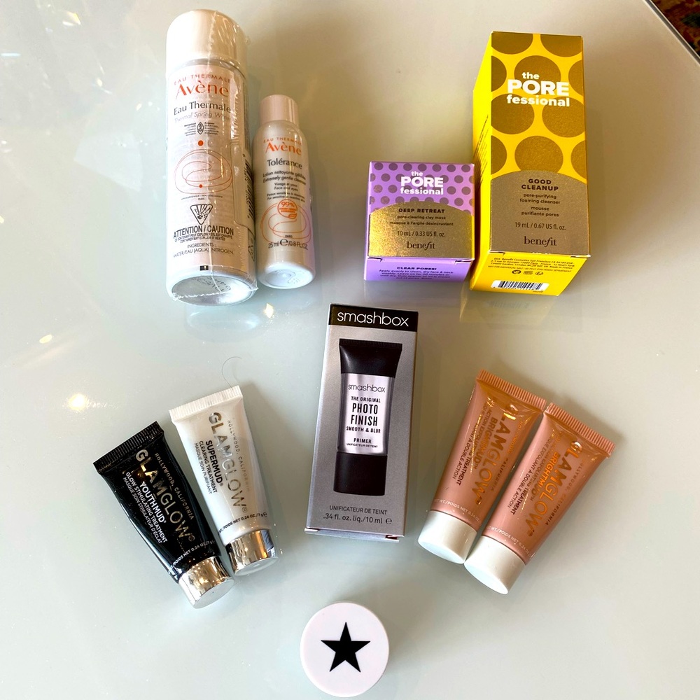 Primer & Mask Travel Skincare Bundle - benefit, Avene & Smashbox!